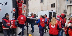 Ανθρωπιστική βοήθεια του Ελληνικού Ερυθρού Σταυρού στην Τουρκία