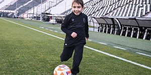 Ο μικρός Σωκράτης στην προπόνηση του ΠΑΟΚ