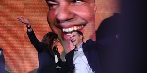 Αλέξης Τσίπρας και Πόπη Τσαπανίδου στο «Ιβανώφειο» της Θεσσαλονίκης