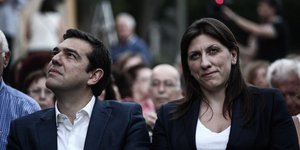 Ζωή Κωνσταντοπούλου και Αλέξης Τσίπρας το 2015