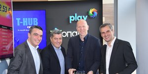 Ματθαίος Ματθαίου, Chief Operations Officer ΟΠΑΠ, Οδυσσέας Χριστοφόρου,  Αναπληρωτής Διευθύνων Σύμβουλος ΟΠΑΠ, Γιαν Κάρας, Διευθύνων Σύμβουλος ΟΠΑΠ, Ηλίας Κατσαρός, Chief Retail Officer ΟΠΑΠ