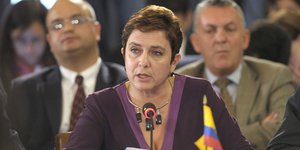 Η άλλοτε υπουργός Εξωτερικών του Ισημερινού, Μαρία Ισαβέλ Σαλβαδόρ 