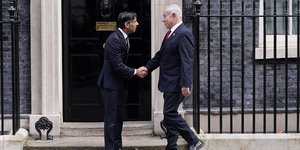 Ο Ρίσι Σούνακ υποδέχτηκε τον Μπενιαμίν Νετανιάχου στη Ντάουνινγκ Στριτ