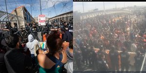 Περίπου χίλιοι μετανάστες πολιόρκησαν μεθοριακό πέρασμα στο Ελ Πάσο του Τέξας των ΗΠΑ