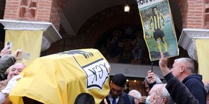 Η κηδεία του Μίμη Παπαϊωάννου / Φωτογραφία: NDP