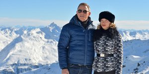 O Ντάνιελ Κρεγκ ως Τζέιμς Μποντ στο "Spectre" με τη Λέια Σεϊντού στις αυστριακές Άλπεις