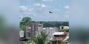  Ελικόπτερο εκτός ελέγχου έκανε σβούρες και συνετρίβη στην Κολομβία