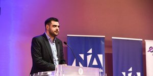 Ο Παύλος Μαρινάκης σε ομιλία του