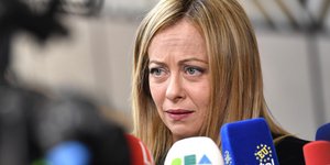 Η Ιταλίδα πρωθυπουργός στις Βρυξέλλες 