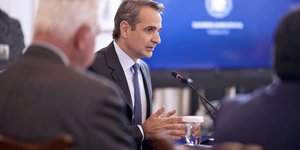 Ο Κυριάκος Μητσοτάκης στο τελευταίο υπουργικό συμβούλιο
