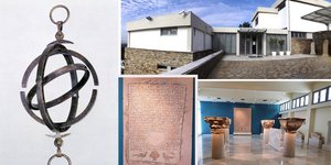 Ηλιακο ρολόι στο μουσείο των Φιλίππων