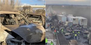 Καραμπόλα 42 οχημάτων προκάλεσε αμμοθύελλα στην Ουγγαρία