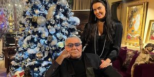 O Roberto Cavalli με την σύντροφό του Σάντρα Νίλσον