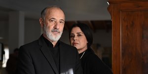 Ο Στέλιος Μάινας και η Μαρία Τζομπανάκη ως Παύλος και Καλλιόπη στον Σασμό