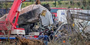 Σύγκρουση τρένων στα Τέμπη/ EUROKINISSI