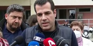Ο υπουργός Υγείας Θάνος Πλεύρης, μετά την τραγωδία στα Τέμπη