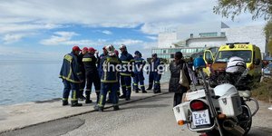 Ανδρας έπεσε με το αυτοκίνητό του στον Θερμαϊκό, στη Θεσσαλονίκη
