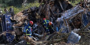 Τα συντρίμμια του τρένου