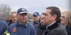 Ο Αλέξης Τσίπρας στα Τέμπη