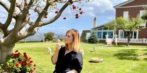 Η Βάση Λασκαράκη και ο Λευτέρης Σουλτάτος βρέθηκαν στον μικρό τους «παράδεισο» στην Κρήτη / Φωτογραφία: NDP Photo