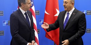 Οι υπουργοί Εξωτερικών ΗΠΑ και Τουρκίας, Άντονι Μπλίνκεν και Μεβλούτ Τσαβούσογλου