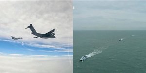 Κινεζικά πολεμικά πλοία και αεροσκάφη στο Στενό της Ταϊβάν