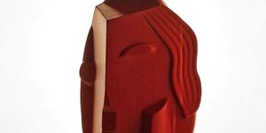 Ένα σοκολατένιο αυγό γλυπτό δια χειρός Δημήτρη Οικονομίδη