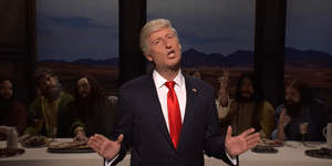 Σκετς του Saturday Night Live με τον Ντόναλντ Τραμπ στο Μυστικό Δείπνο
