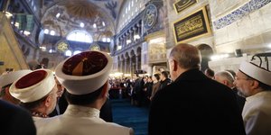 Στην Αγιά Σοφιά προσευχήθηκε ο Ερντογάν/ Φωτογραφία: Presidency of the Republic of Turkiye, Twitter