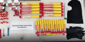 Οπαδοί που ταξίδεψαν στην Καλαμάτα παρά την απαγόρευση «ξεφορτώθηκαν» διάφορα αντικείμενα