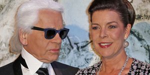 Η πριγκίπισσα Καρολίνα του Μονακό με τον Karl Lagefeld
