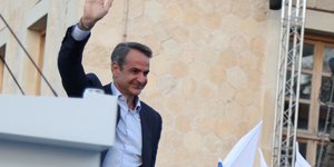 Ο πρωθυπουργός, Κυριάκος Μητσοτάκης, στα Χανιά