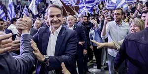 Ο πρωθυπουργός Κυριάκος Μητσοτάκης σε ομιλία του στο Αιγάλεω