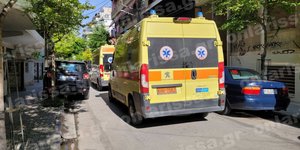 Άνδρας έπεσε από τον τρίτο όροφο και σκοτώθηκε στην Λάρισα/ Φωτογραφία: Onlarissa.gr