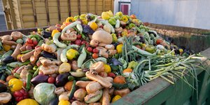 λαχανικά ψωμια στον κάδο 