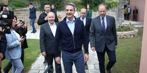 Ο Κυριάκος Μητσοτάκης στην Κέρκυρα