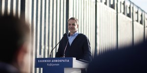 Ο Κυριάκος Μητσοτάκης στον Εβρο