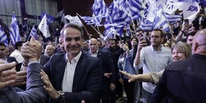 Ο πρωθυπουργός Κυριάκος Μητσοτάκης σε ομιλία του στο Αιγάλεω