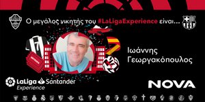 #LaLigaExperience: H Nova και η LaLiga Santander έδωσαν την ευκαιρία σε δύο τυχερούς να απολαύσουν από κοντά τη μοναδική εμπειρία του αγώνα Έλτσε – Μπαρτσελόνα!