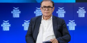 Ο οικονομολόγος Νουριέλ Ρουμπινί στο Delphi Economic Forum / Φωτογραφία: Delphi Economic Forum