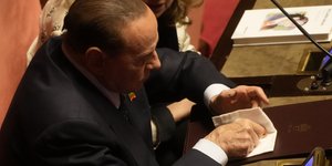 O ηγέτης της Forza Italia και πρώην πρωθυπουργός της Ιταλίας, Σίλβιο Μπερλουσκόνι