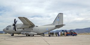 Το ελληνικό μεταγωγικό που μετέφερε τους Έλληνες από το Σουδάν