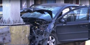 Τροχαίο στη Μεσογείων και Μιχαλακοπούλου/ Φωτογραφία: ΕΡΤ, Screenshot