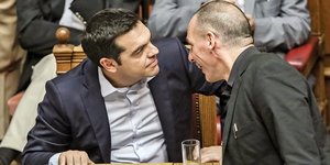 λέξης Τσίπρας και Γιάνης Βαρουφάκης