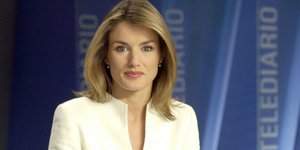 Η βασίλισσα Λετίθια την εποχή που ήταν δημοσιογράφος