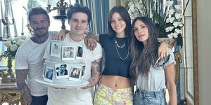 Η οικογένεια Μπέκαμ αγκαλιά με την νύφη τους Νίκολα Πελτζ