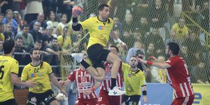 ΑΕΚ-Ολυμπιακός, τελικοί χάντμπολ