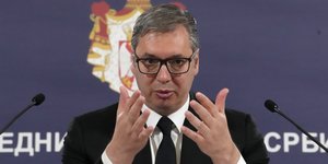 Ο πρόεδρος της Σερβίας, Αλεξάνταρ Βούτσιτς