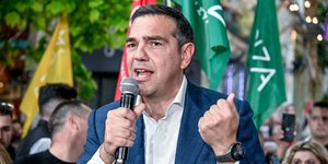 Ο πρόεδρος του ΣΥΡΙΖΑ, Αλέξης Τσίπρας, στη Λαμία