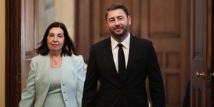 Ο Νίκος Ανδρουλάκης στο Προεδρικό Μέγαρο
